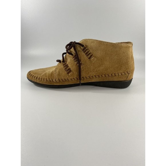 Women's Leather Craft Suede Leather Boot Shoe by Premiere Collection, Size 8.5 - Picture 3 of 12